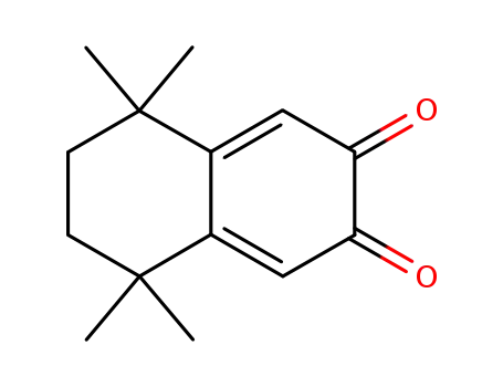 Molecular Structure of 116393-12-5 (2,3-Naphthalenedione, 5,6,7,8-tetrahydro-5,5,8,8-tetramethyl-)