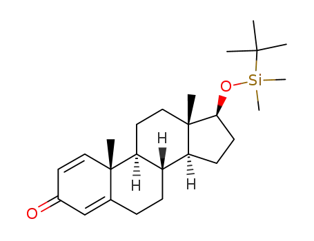 Molecular Structure of 102054-23-9 (17β-O-tert-butyldimethylsilylandrosta-1,4-dien-3-one)