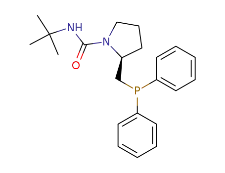 Molecular Structure of 163809-04-9 ((S)-1-t-butylaminocarbonyl-2-diphenylphosphinomethylpyrrolidine)
