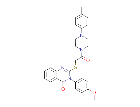 81262-83-1,3-(4-methoxyphenyl)-2-({2-[4-(4-methylphenyl)piperazin-1-yl]-2-oxoethyl}sulfanyl)quinazolin-4(3H)-one,