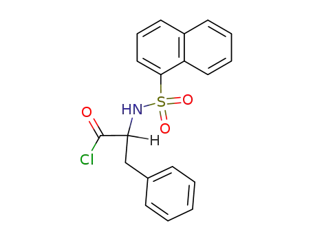Molecular Structure of 146864-62-2 (N-(1-NAPHTHALENESULFONYL)-L-PHENYLALANYL CHLORIDE)