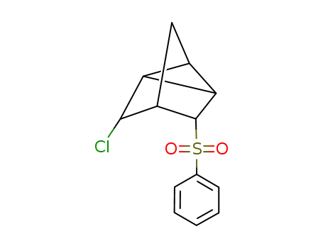 Molecular Structure of 92849-69-9 (5-chlorotricyclo[2.2.1.0~2,6~]hept-3-yl phenyl sulfone)