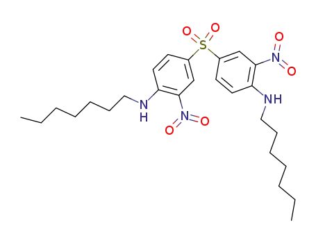 Molecular Structure of 14894-45-2 (Benzenamine, 4,4'-sulfonylbis[N-heptyl-2-nitro-)