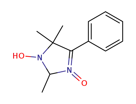 Molecular Structure of 38870-51-8 (1H-Imidazole, 2,5-dihydro-1-hydroxy-2,5,5-trimethyl-4-phenyl-, 3-oxide)