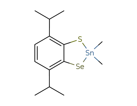 Molecular Structure of 157768-69-9 (1,3,2-Benzothiaselenastannole, 2,2-dimethyl-4,7-bis(1-methylethyl)-)