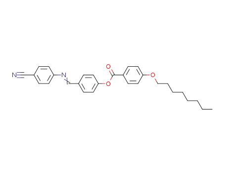 Molecular Structure of 74256-65-8 (Benzoic acid, 4-(octyloxy)-, 4-[[(4-cyanophenyl)imino]methyl]phenyl
ester)