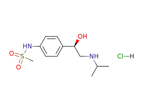 Molecular Structure of 1026-89-7 ((-)-Sotalol hydrochloride)
