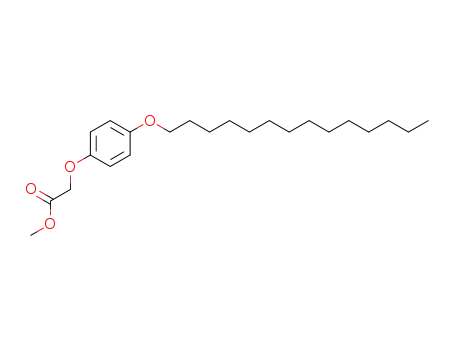 Molecular Structure of 62443-05-4 (Acetic acid, [4-(tetradecyloxy)phenoxy]-, methyl ester)