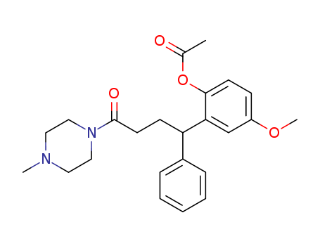 104712-26-7,4-methoxy-2-[4-(4-methylpiperazin-1-yl)-4-oxo-1-phenylbutyl]phenyl acetate,Piperazine,1-[4-[2-(acetyloxy)-5-methoxyphenyl]-1-oxo-4-phenylbutyl]-4-methyl- (9CI)