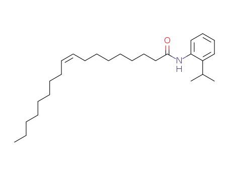 Molecular Structure of 140112-42-1 (9-Octadecenamide, N-[2-(1-methylethyl)phenyl]-, (Z)-)