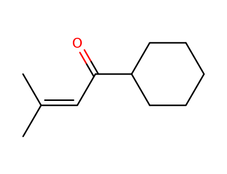 Molecular Structure of 14618-93-0 (2-Buten-1-one, 1-cyclohexyl-3-methyl-)