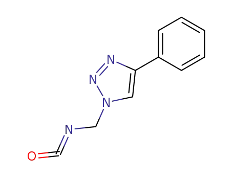 Molecular Structure of 221461-78-5 (1-<(isocyanate)-methyl>-4-phenyl-1H-1,2,3-triazole)
