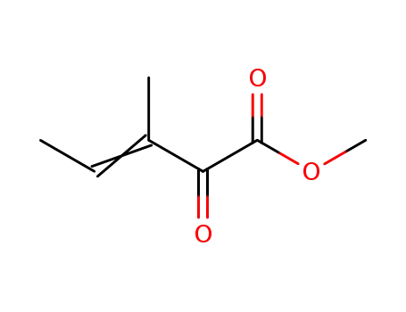 Molecular Structure of 52893-08-0 (3-Pentenoic acid, 3-methyl-2-oxo-, methyl ester)