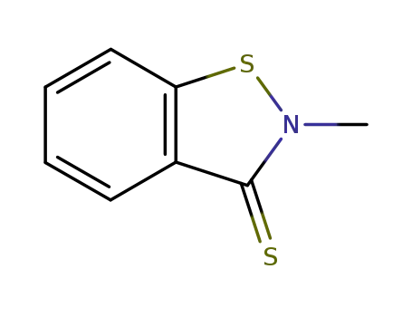 Molecular Structure of 15871-24-6 (2-methyl-1,2-benzothiazole-3(2H)-thione)
