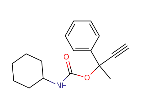 Molecular Structure of 20921-41-9 (2-phenylbut-3-yn-2-yl cyclohexylcarbamate)
