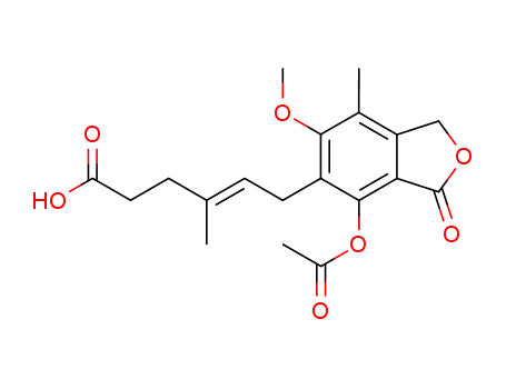 Molecular Structure of 31377-08-9 (7-O-Acetylmycophenolic acid)