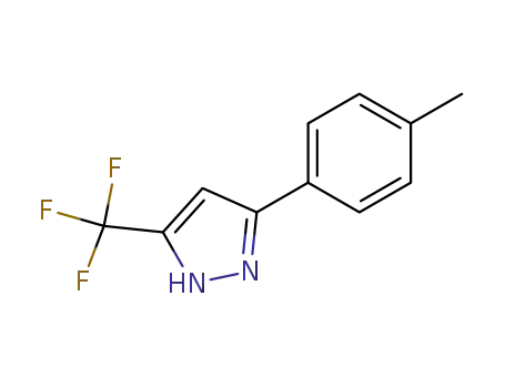 Molecular Structure of 219986-64-8 (5-(TRIFLUOROMETHYL)-3-P-TOLYL-1H-PYRAZOLE)