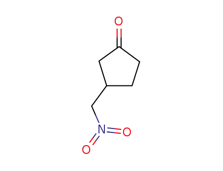 Molecular Structure of 81266-47-9 (3-(nitromethyl)cyclopentanone)