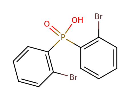 109817-43-8,bis(2-bromophenyl)phosphinic acid,Phosphinicacid, bis(2-bromophenyl)- (9CI); Phosphinic acid, bis(o-bromophenyl)- (6CI);NSC 140276