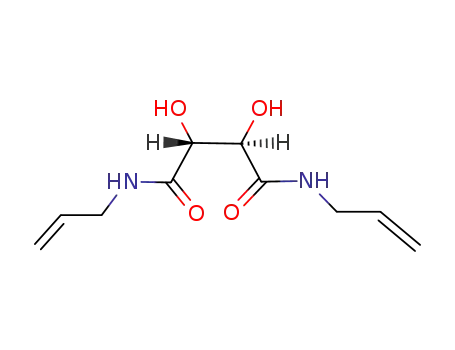 Molecular Structure of 58477-85-3 (N,N'-DIALLYL-L-TARTARDIAMIDE)