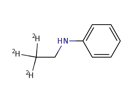 Molecular Structure of 86099-77-6 (N-ETHYL-2,2,2-D3-ANILINE)