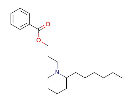 63916-84-7,3-(2-Hexylpiperidino)propyl=benzoate,1-Piperidinepropanol,2-hexyl-, benzoate (ester) (9CI)