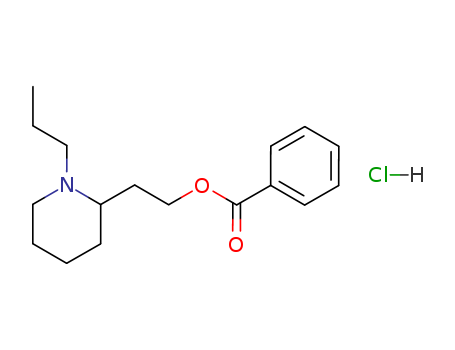 78219-40-6,2-(1-propyl-2-piperidyl)ethyl benzoate hydrochloride,2-Piperidineethanol,1-propyl-, benzoate (ester), hydrochloride (9CI)