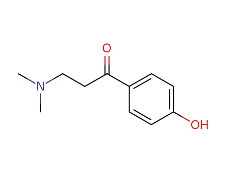Molecular Structure of 35076-36-9 (3-(dimethylamino)-1-(4-hydroxyphenyl)propan-1-one)