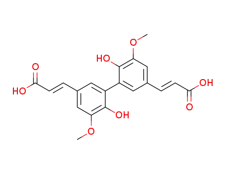 Molecular Structure of 60299-54-9 (5,5-DIFERULICACID)