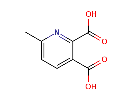 Molecular Structure of 53636-70-7 (6-METHYL-2,3-PYRIDINEDICARBOXYLIC ACID)