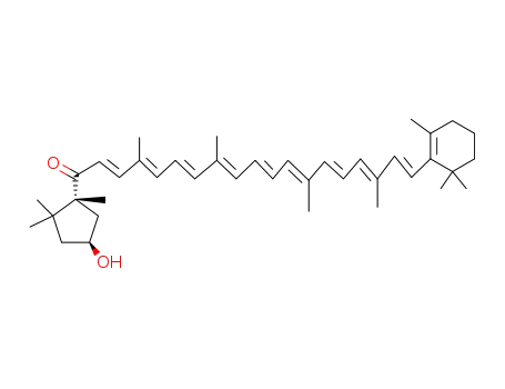 Molecular Structure of 7044-42-0 (â,k-Caroten-6'-one,3'-hydroxy-,(3'S,5'R)- )