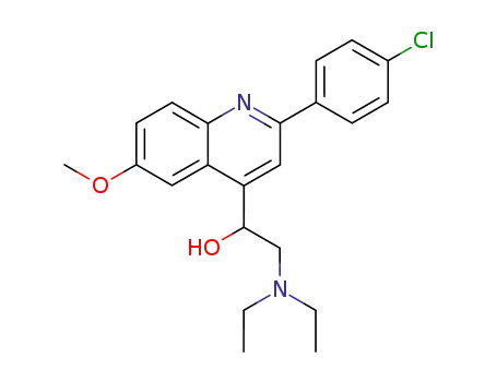 1-[2-(4-chlorophenyl)-6-methoxyquinolin-4-yl]-2-(diethylamino)ethanol