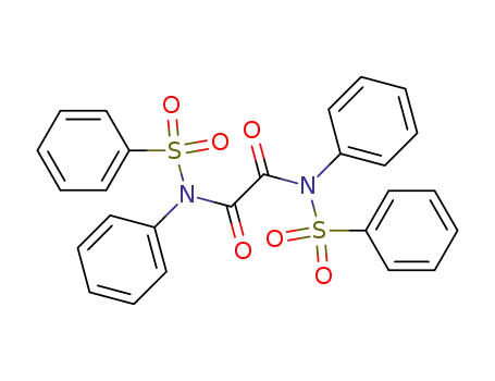 Molecular Structure of 14805-55-1 (Ethanediamide, N,N'-diphenyl-N,N'-bis(phenylsulfonyl)-)