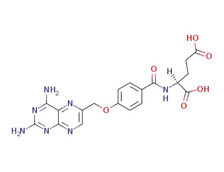 Molecular Structure of 57963-55-0 (N-{4-[(2,4-diaminopteridin-6-yl)methoxy]benzoyl}glutamic acid)