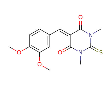 5-(3,4-dimethoxy-benzylidene)-1,3-dimethyl-2-thioxo-dihydro-pyrimidine-4,6-dione