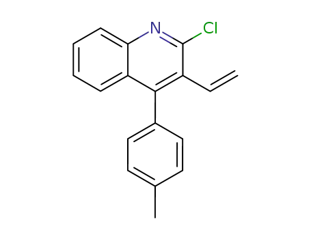Molecular Structure of 59280-83-0 (Quinoline, 2-chloro-3-ethenyl-4-(4-methylphenyl)-)