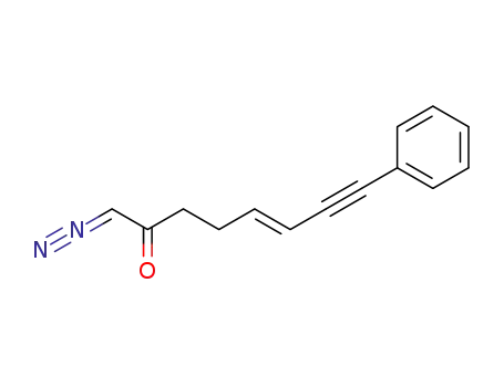 Molecular Structure of 479680-35-8 (5-Octen-7-yn-2-one, 1-diazo-8-phenyl-, (5E)-)