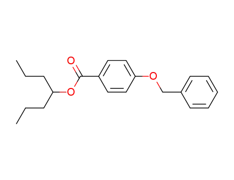 Molecular Structure of 484691-93-2 (Benzoic acid, 4-(phenylmethoxy)-, 1-propylbutyl ester)