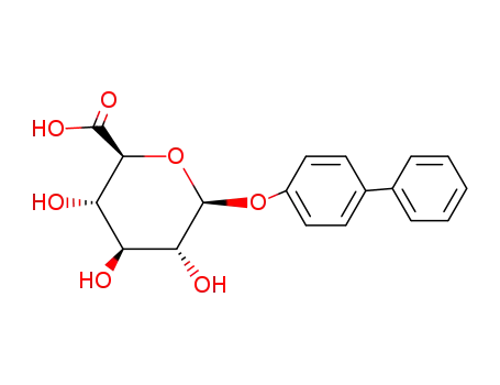 Molecular Structure of 19132-91-3 (Glucopyranosiduronic acid, 4-biphenylyl, beta-D-)