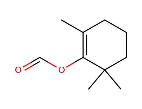Molecular Structure of 59324-92-4 (1-Cyclohexen-1-ol, 2,6,6-trimethyl-, formate)