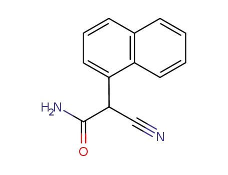 Molecular Structure of 91822-53-6 (1-naphthylcyanoacetamide)