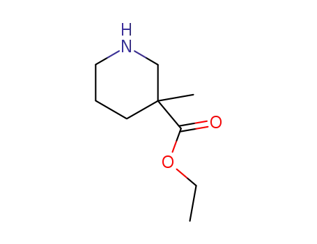 Molecular Structure of 170843-43-3 (Ethyl 3-methylpiperidine-3-carboxylate)