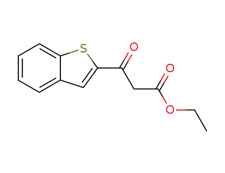 Molecular Structure of 55473-29-5 (Ethyl 3-(Benzo[B]Thiophen-2-Yl)-3-Oxo-Propanoate)