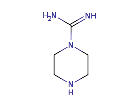Molecular Structure of 45695-84-9 (PIPERAZINE-1-CARBOXAMIDINE)