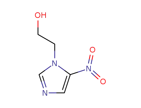 Molecular Structure of 5006-68-8 (5-Nitro-1H-iMidazole-1-ethanol)