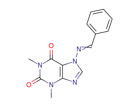 Molecular Structure of 81281-59-6 (7-Benzylideneaminotheophylline)