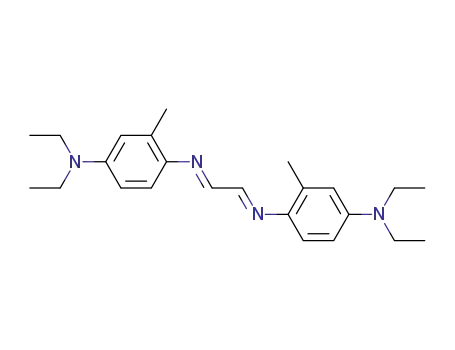 Molecular Structure of 78991-03-4 (glyoxal-bis-(4-diethylamino-2-methyl-phenylimine))