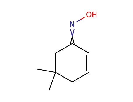 Molecular Structure of 54897-32-4 (2-Cyclohexen-1-one, 5,5-dimethyl-, oxime)