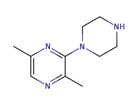 Molecular Structure of 59215-42-8 (2,5-dimethyl-3-piperazin-1-ylpyrazine)