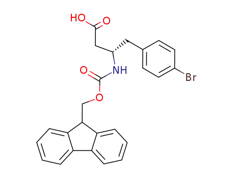 Molecular Structure of 270062-86-7 (FMOC-(S)-3-AMINO-4-(4-BROMO-PHENYL)-BUTYRIC ACID)